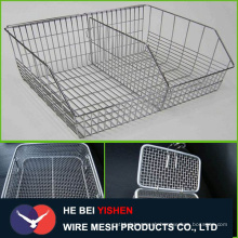 304 Stainless steel wire mesh basket for storage